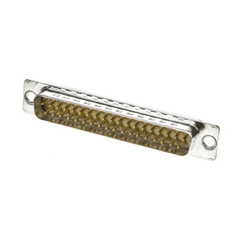 HARTING D-Sub 37 Way Straight Panel Mount Connector 1kV 7.5A Steel Housing Gold Plated Contacts 09670375604