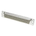 HARTING D-Sub 37 Way Straight Panel Mount Connector 1kV 7.5A Steel Housing Gold Plated Contacts 09670375604