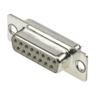 HARTING D-Sub 15 Way Straight 2.77 mm Pitch Panel Mount D-Sub Connector Female 09670154704