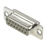HARTING D-Sub 15 Way Straight 2.77 mm Pitch Panel Mount D-Sub Connector Female 09670154704
