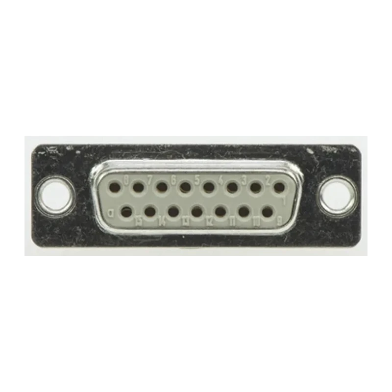 HARTING D-Sub 15 Way Straight 2.77 mm Pitch Panel Mount D-Sub Connector Female 09670154704