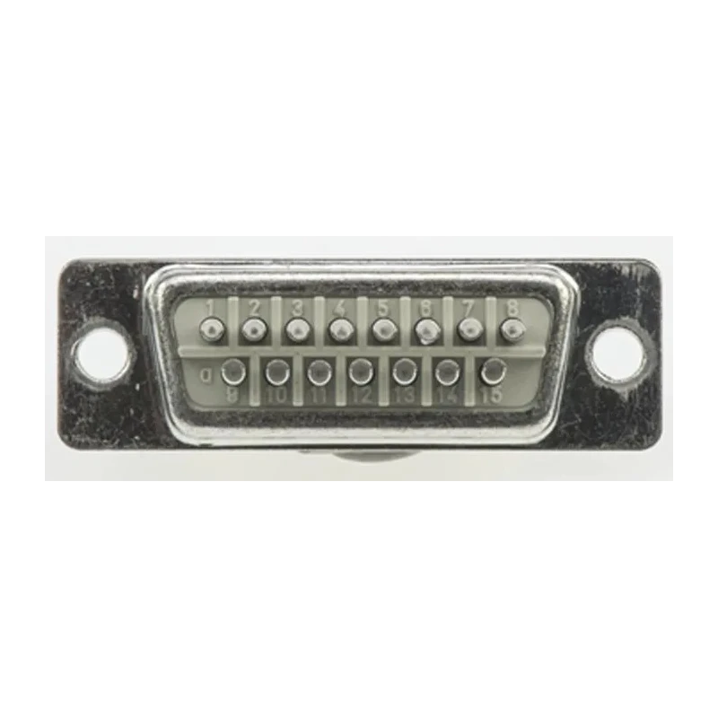 HARTING D-Sub 15 Way Straight 2.77 mm Pitch Panel Mount D-Sub Connector Female 09670154704