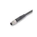 binder Male 3 Way Straight to 4 Way Unterminated Sensor Actuator Cable 60V Polyurethane Jacket Black 2m 79-3101-52-03