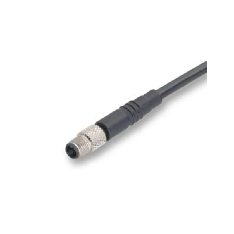 binder Male 3 Way Straight to 4 Way Unterminated Sensor Actuator Cable 60V Polyurethane Jacket Black 2m 79-3101-52-03