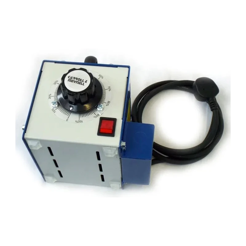 Carroll & Meynell Enclosed Manual 1 Phase 240 V 2.5 kVA 5 Output Variac MVT2.5k/9A-1E