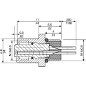 binder Circular Connector, 3 Contacts, Panel Mount, M5 Connector, Socket, Female, IP67, 707 Series 09-3106-00-03