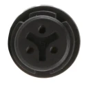 binder Circular Connector 3 Contacts Cable Mount Subminiature Socket Female IP67 620 Series 99-9206-00-03