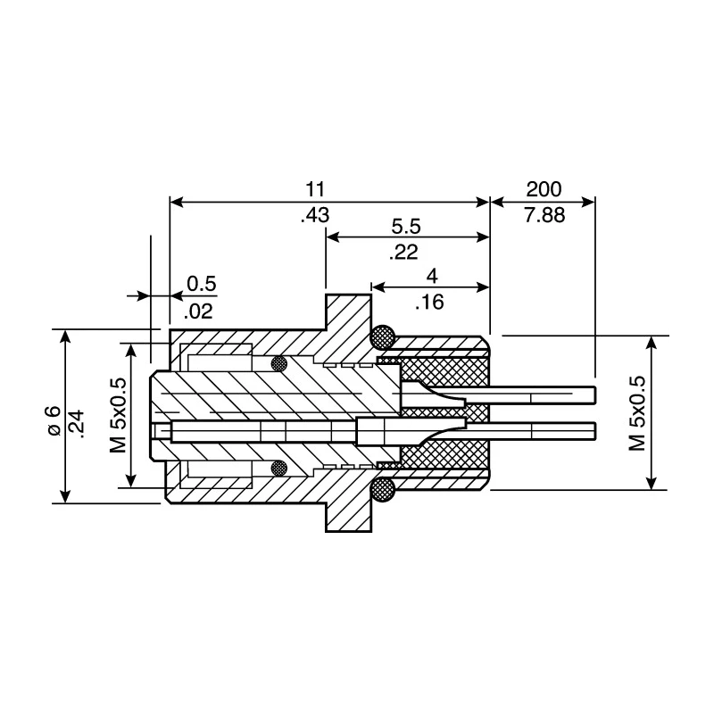 binder Circular Connector, 4 Contacts, Panel Mount, M5 Connector, Socket, Female, IP67, 707 Series 09-3112-00-04