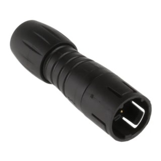 Binder Circular Connector Subminiature Cable Plug, Male, 4 Contacts, IP67, 620 Series 99-9209-00-04