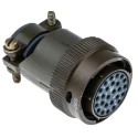 ITT Cannon MIL Spec Circular Connector Copper Alloy Straight 26 Contacts Cable Mount 850V 7.5A KPT06F16-26S