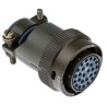 ITT Cannon MIL Spec Circular Connector Copper Alloy Straight 26 Contacts Cable Mount 850V 7.5A KPT06F16-26S