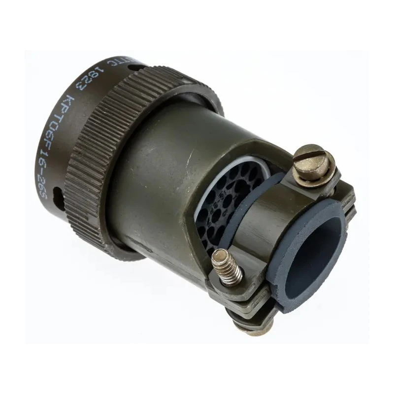 ITT Cannon MIL Spec Circular Connector Copper Alloy Straight 26 Contacts Cable Mount 850V 7.5A KPT06F16-26S