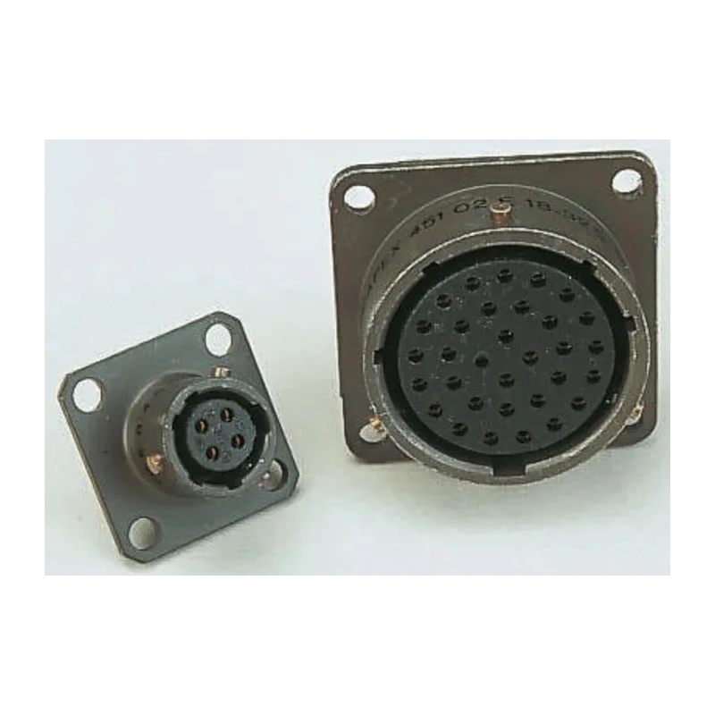 ITT Cannon MIL Spec Circular Connector Copper Alloy Straight 26 Way Box Mount Female Contacts 7.5A 850V dc KPT02E16-26S