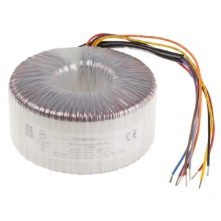 RS PRO 2 x 115 V AC Toroidal Transformer 300 VA Dual Primary Windings 2 Outputs Model 117-6068