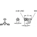 HARTING D-Sub Series Male Jackscrew for Use With D-Sub Connector Copper Material 37 Contacts 09670019969