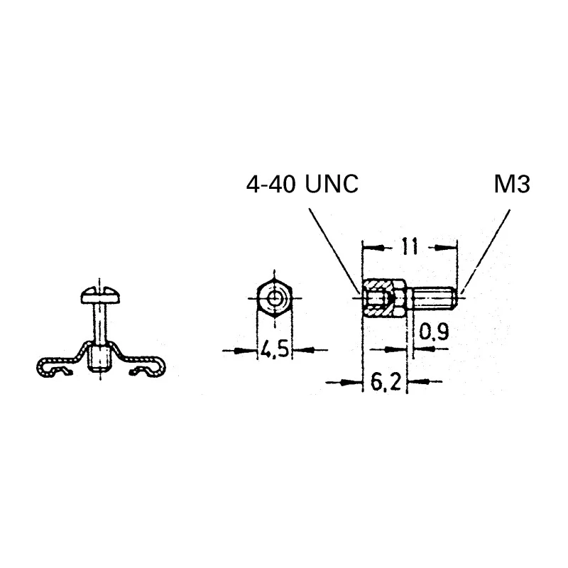 HARTING D-Sub Series Male Jackscrew for Use With D-Sub Connector Copper Material 37 Contacts 09670019969