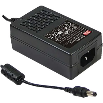 MEAN WELL AC/DC Adapter 264V AC Input 7.5V DC Output 2A, 18W Desktop Power Supply GST18A07-P1J