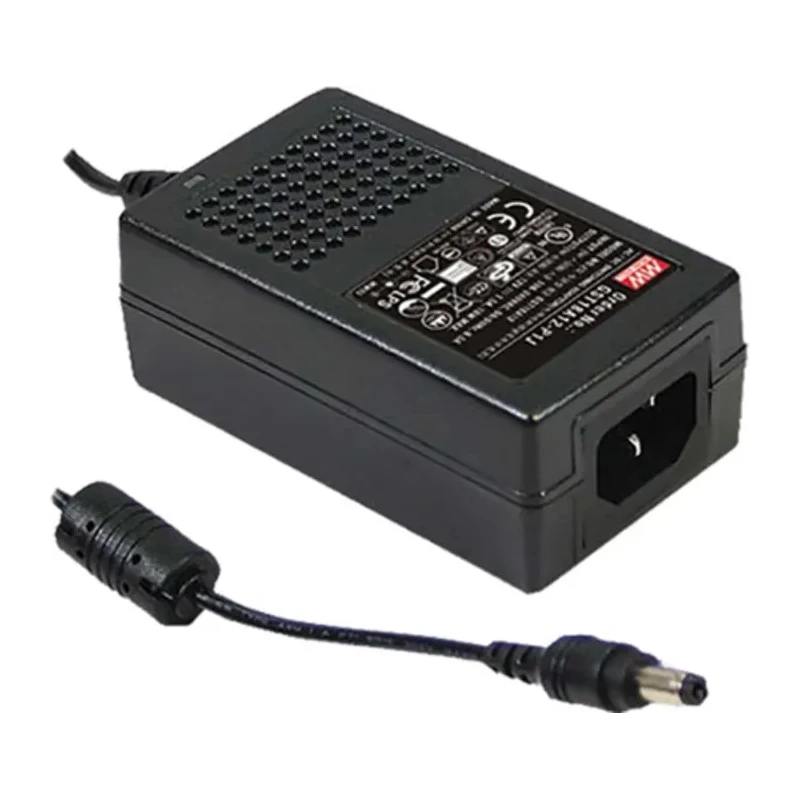 MEAN WELL AC/DC Adapter 264V AC Input 7.5V DC Output 2A, 18W Desktop Power Supply GST18A07-P1J