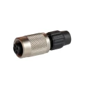 binder Circular Connector 4 Contacts Cable Mount M9 Socket Female IP40 711 Series IP40