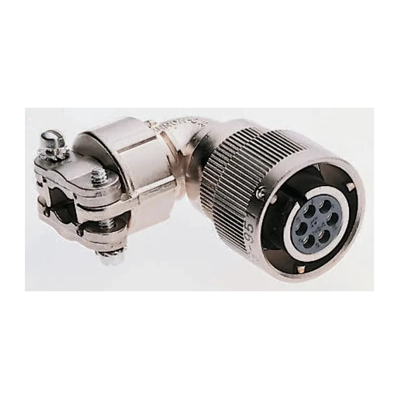 ITT Cannon Copper Alloy Right Angle 19 Way Cable MIL Spec Circular Connector Male, Female Contacts Shell CA08COM-E20A48S-B