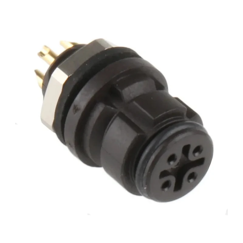 Binder Circular Connector 4 Contacts Panel Mount Subminiature Socket Female IP67 620 Series 99-9212-00-04