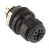 Binder Circular Connector 4 Contacts Panel Mount Subminiature Socket Female IP67 620 Series 99-9212-00-04