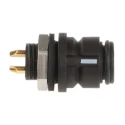 Binder Circular Connector 4 Contacts Panel Mount Subminiature Socket Female IP67 620 Series 99-9212-00-04
