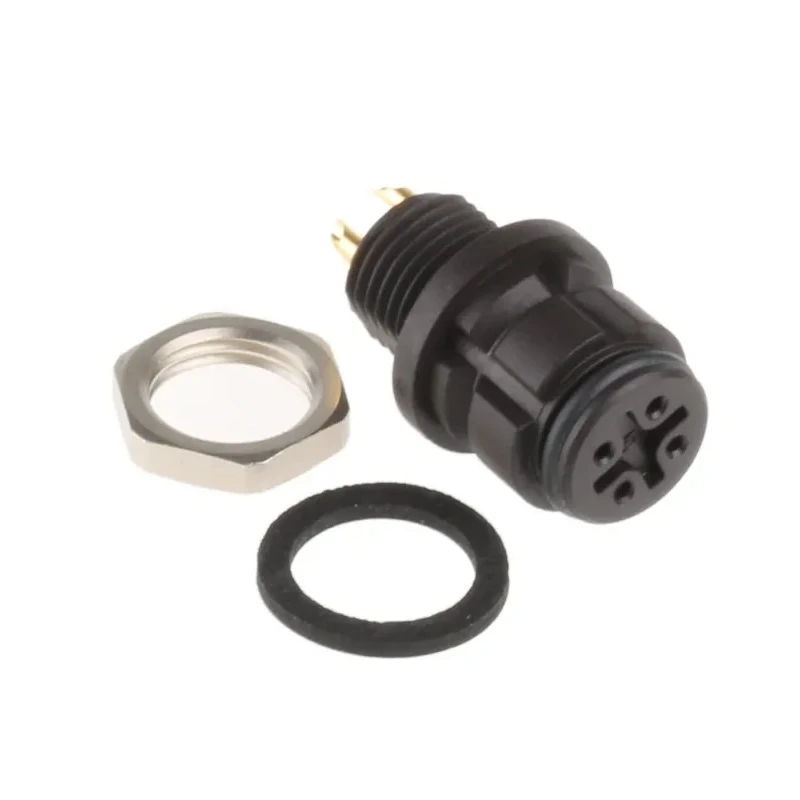 Binder Circular Connector 4 Contacts Panel Mount Subminiature Socket Female IP67 620 Series 99-9212-00-04