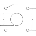 ITT Cannon CA-COM Copper Alloy Straight 6 Way Box Mount MIL Spec Circular Connector 14S Shell Size CA02COM-E14S-6P-B
