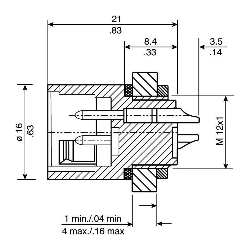 binder Circular Connector, 8 Contacts, Panel Mount, Miniature 16 mm Shell Size, Plug Male, IP67, 125V, Series 99-9127-00-08