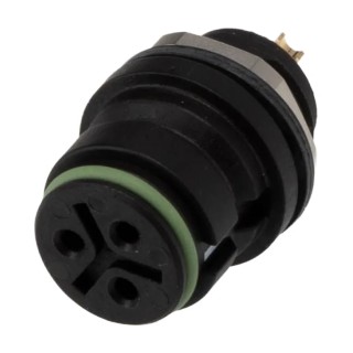 binder Miniature Circular Connector 3 Contacts Panel Mount Socket Female IP67 720 Series 99-9108-00-03