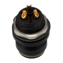 binder Miniature Circular Connector 3 Contacts Panel Mount Socket Female IP67 720 Series 99-9108-00-03