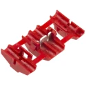 TE Connectivity Insulated Red 735 Tap Splice Connector, Tin-Plated Brass Contact, 18.5 AWG, Glass Filled Nylon 735410-0