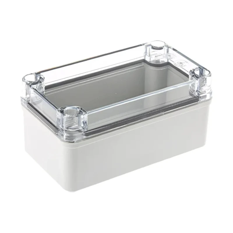 Fibox Piccolo Series Polycarbonate Enclosure Grey Transparent Lid IP66, IP67, IK08, 65 mm x 140 mm x 80 mm 