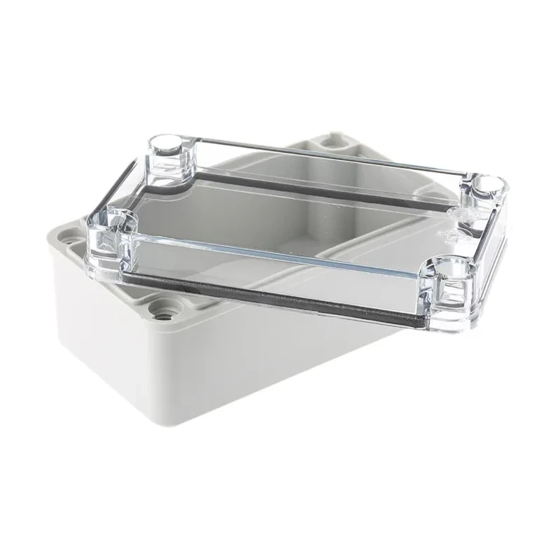 Fibox Piccolo Series Polycarbonate Enclosure Grey Transparent Lid IP66, IP67, IK08, 65 mm x 140 mm x 80 mm 