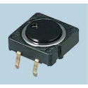 Alps Alpine Black Flat Tactile Switch SPST 50mA 12V DC PCB Mount 12x12x4.35mm SKHCBFA010