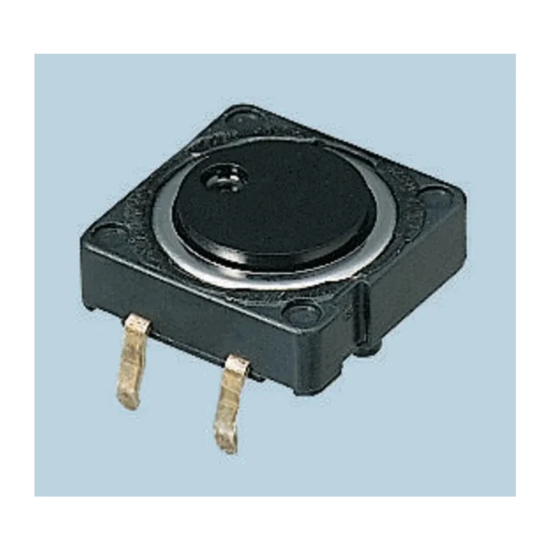 Alps Alpine Black Flat Tactile Switch SPST 50mA 12V DC PCB Mount 12x12x4.35mm SKHCBFA010