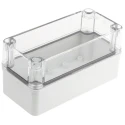 Fibox Piccolo Series Grey Transparent Lid Polycarbonate Enclosure, IP66, IP67, IK08, 85 mm x 170 mm x 80 mm 