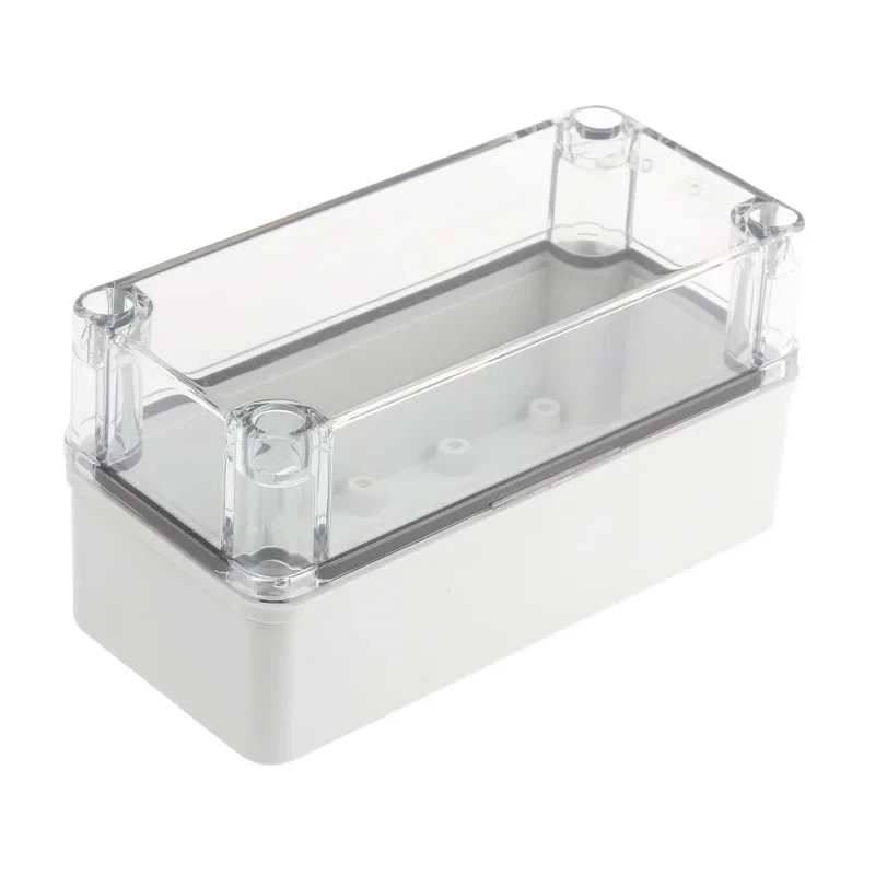 Fibox Piccolo Series Grey Transparent Lid Polycarbonate Enclosure, IP66, IP67, IK08, 85 mm x 170 mm x 80 mm 