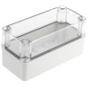 Fibox Piccolo Series Grey Transparent Lid Polycarbonate Enclosure, IP66, IP67, IK08, 85 mm x 170 mm x 80 mm