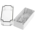 Fibox Piccolo Series Grey Transparent Lid Polycarbonate Enclosure, IP66, IP67, IK08, 85 mm x 170 mm x 80 mm 