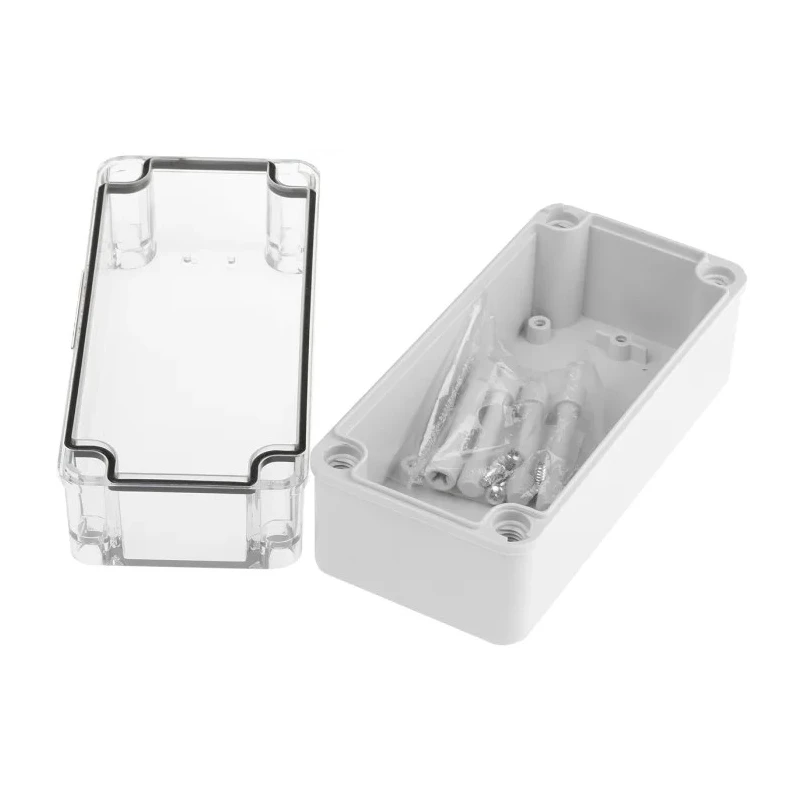 Fibox Piccolo Series Grey Transparent Lid Polycarbonate Enclosure, IP66, IP67, IK08, 85 mm x 170 mm x 80 mm 