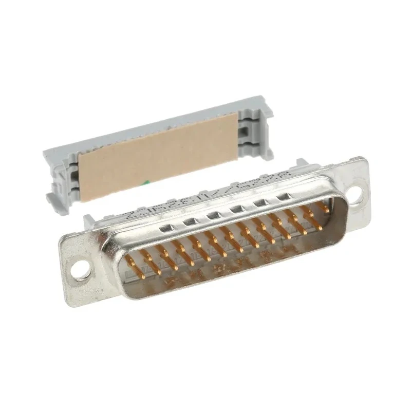3M 25 Way Right Angle 2.76 mm Pitch Cable D-Sub Connector with Rivet Crimp Male 8225-6009
