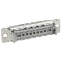 3M 25 Way Right Angle 2.76 mm Pitch Cable D-Sub Connector with Rivet Crimp Male 8225-6009