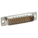 3M 25 Way Right Angle 2.76 mm Pitch Cable D-Sub Connector with Rivet Crimp Male 8225-6009