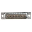 3M 25 Way Right Angle 2.76 mm Pitch Cable D-Sub Connector with Rivet Crimp Male 8225-6009