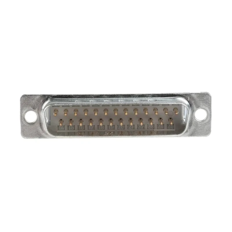 3M 25 Way Right Angle 2.76 mm Pitch Cable D-Sub Connector with Rivet Crimp Male 8225-6009