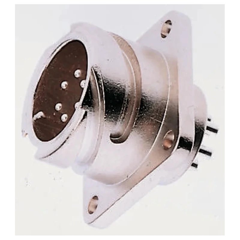 ITT Cannon CA-COM Copper Alloy Straight 35 Way Box Mount MIL Spec Circular Connector Female, Male Contacts CA02COM-E28-15P-B