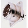 ITT Cannon CA-COM Copper Alloy Straight 35 Way Box Mount MIL Spec Circular Connector Female, Male Contacts CA02COM-E28-15P-B