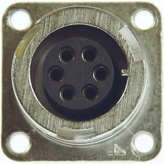 ITT Cannon Copper Alloy Straight 35 Way Box Mount MIL Spec Circular Connector Female Contacts CA02COM-E28-15S-B